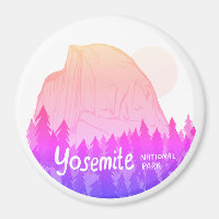 Parc National Yosemite Demi-Dôme rose pourpre