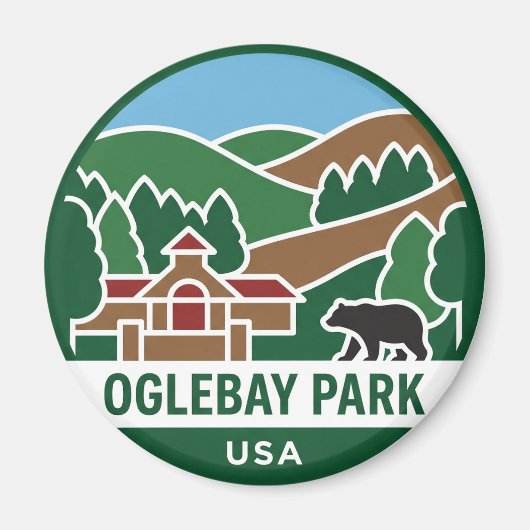 Aimant Parc Oglebay USA (Devant)