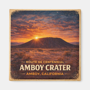 Aimant Parcours Amboy Crater Route 66 Décoration Frigo Dé