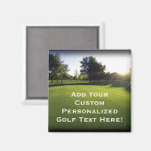 Aimant Parcours de golf vert à Dawn (Recto/Verso)