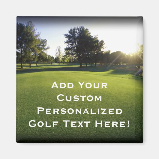 Aimant Parcours de golf vert à Dawn (Devant)