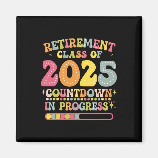 Aimant Parcours de retraite groovy de 2025 Prof de compta (Devant)