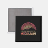 Aimant Parcs Nationaux Usa Explorer Protéger Préserver Ca (Recto/Verso)