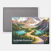 Aimant Parcway Icefields Canada (Recto/Verso)