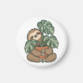 Aimant Paresseux Parent de Plantes Enlaçant Monstera Magn