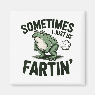 Aimant Parfois je fais juste que péter Humour grenouille