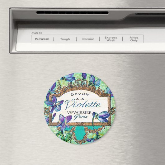 Aimant parfum violet vintage (In Situ (Lave-vaisselle))