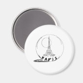 Aimant paris dans une boule de verre (Recto/Verso)