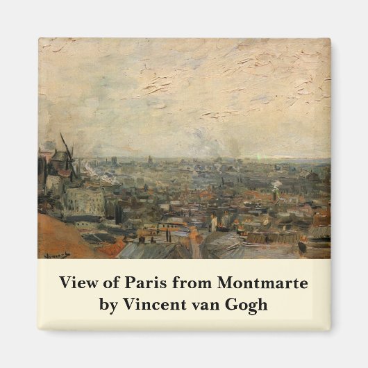 Aimant Paris depuis Montmartre par Vincent van Gogh (Devant)