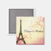 Aimant Paris en amour - Tour Eiffel (Recto/Verso)