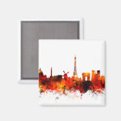 Aimant Paris France Skyline (Recto/Verso)