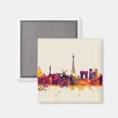 Aimant Paris France Skyline (Recto/Verso)