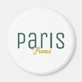 Aimant Paris, France Souvenir (Devant)