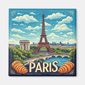 Aimant 🧲 Paris France Souvenir de vacances pour voyageur