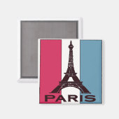 Aimant Paris, France, Tour Eiffel (Recto/Verso)