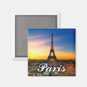 Aimant Paris, France - Tour Eiffel (Recto/Verso)