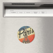 Aimant Paris France Vintage (In Situ (Lave-vaisselle))