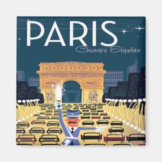 Aimant Paris France Vintage voyage en vacances