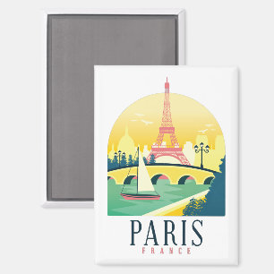 Aimant Paris France Vintage voyage romantique