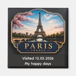 Aimant 🧲 Paris France Voyage Souvenir de Vacances Mémoir