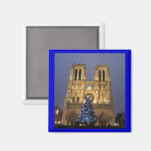 Aimant Paris - Notre-Dame à Noël (Recto/Verso)