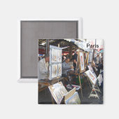 Aimant Paris - place du Tertre-Montmartre - (Recto/Verso)