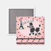 Aimant Paris Poodle (Recto/Verso)