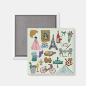 Aimant Paris romantique (Recto/Verso)