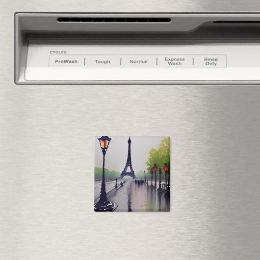 Aimant Paris sous la pluie (In Situ (Lave-vaisselle))
