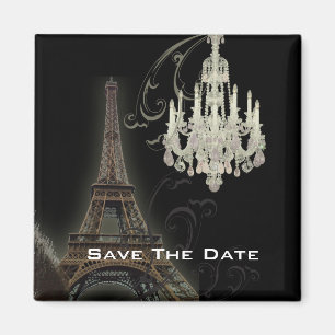 Aimant Paris Tour Eiffel Lustre mariage vintage