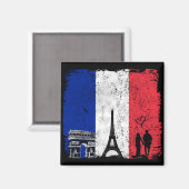 Aimant Paris ville de l'amour (Recto/Verso)