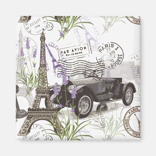 Aimant Paris vintage (Devant)