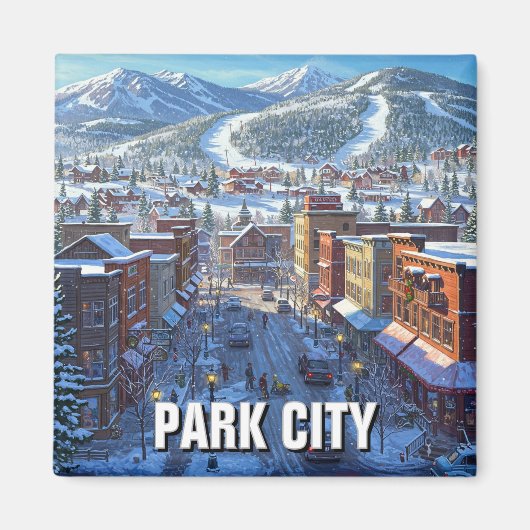 Aimant Park City Utah Travel (Devant)