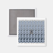 Aimant Parkinsons combat commence avec sensibilisation (Recto/Verso)