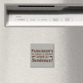 Aimant Parkinsons non marron de phrase (In Situ (Lave-vaisselle))