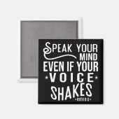 Aimant Parle ton, même si ta voix tremble (Recto/Verso)