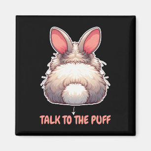Aimant Parlez au lapin gonflable T-shirt drôle de lapin d