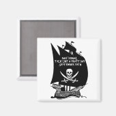 Aimant Parlez Comme Un Bateau De La Journée Du Pirate (Recto/Verso)