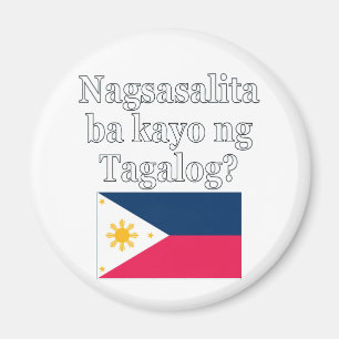 Aimant Parlez-vous le tagalog ? en tagalog. Fanion