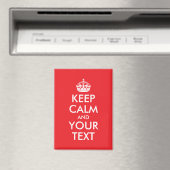 Aimant Parodie du calme en rouge et blanc (In Situ (Lave-vaisselle))