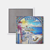 Aimant Paros Grèce Îles Voyage (Recto/Verso)