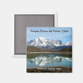 Aimant Parque Torres del Paine, Chili (Recto/Verso)