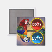 AIMANT PARROS HYPER /ARA ROUGE ET BLEU (Recto/Verso)