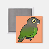 Aimant Parrot à tête Brown (Recto/Verso)