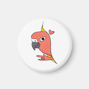 Aimant Parrot ASL I Love You - Design de culture sourde