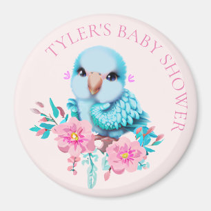 Aimant Parrot Bébé Bleu mignon et adorable