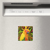 Aimant Parrot coloré coloré et vif (In Situ (Lave-vaisselle))