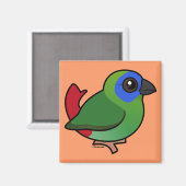 Aimant Parrotfinch à face bleue (Recto/Verso)