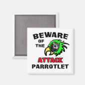 Aimant Parrotlet d'attaque (Recto/Verso)