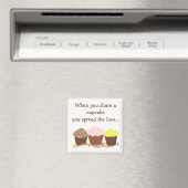 Aimant Partagez un Cupcake ... (In Situ (Lave-vaisselle))
